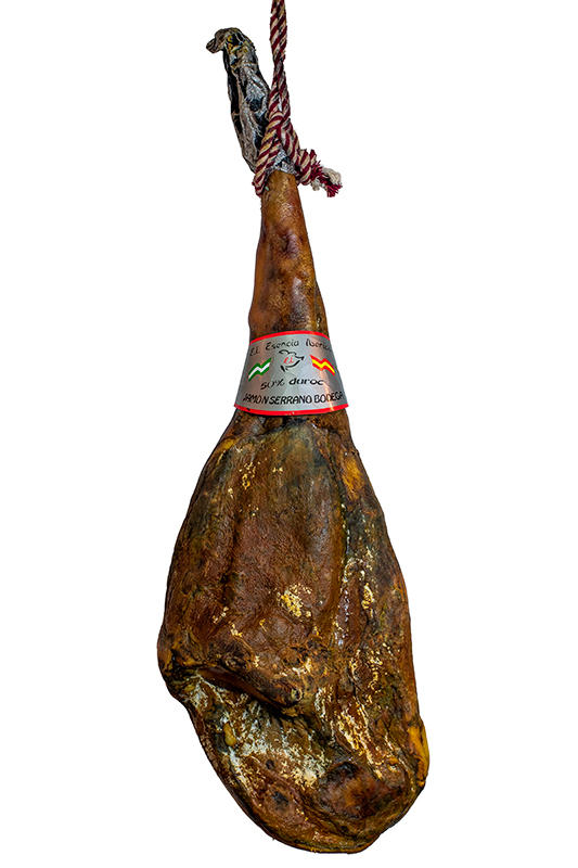 JAMON SERRANO BODEGA 50% DUROC - ESENCIA IBERICA - HUELVA - 8/8,5KG